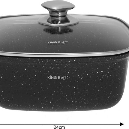 Kinghoff - Bratpfannenset - 6-teilig - Marmorbeschichtung