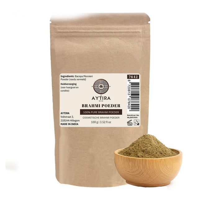 Aytira Brahmi Poeder 100g – 100% Natuurlijke Haarverzorging – Voor Groei & Conditie