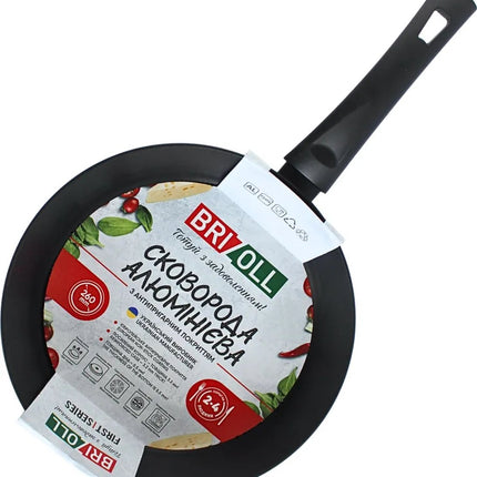 Brizoll Aluminium Bratpfanne 26 cm mit Keramik-Antihaftbeschichtung - Soft-Touch-Griff