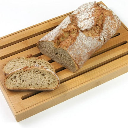 Brotschneidebrett - Bambus - Krümelfach - 37x23,5x3cm