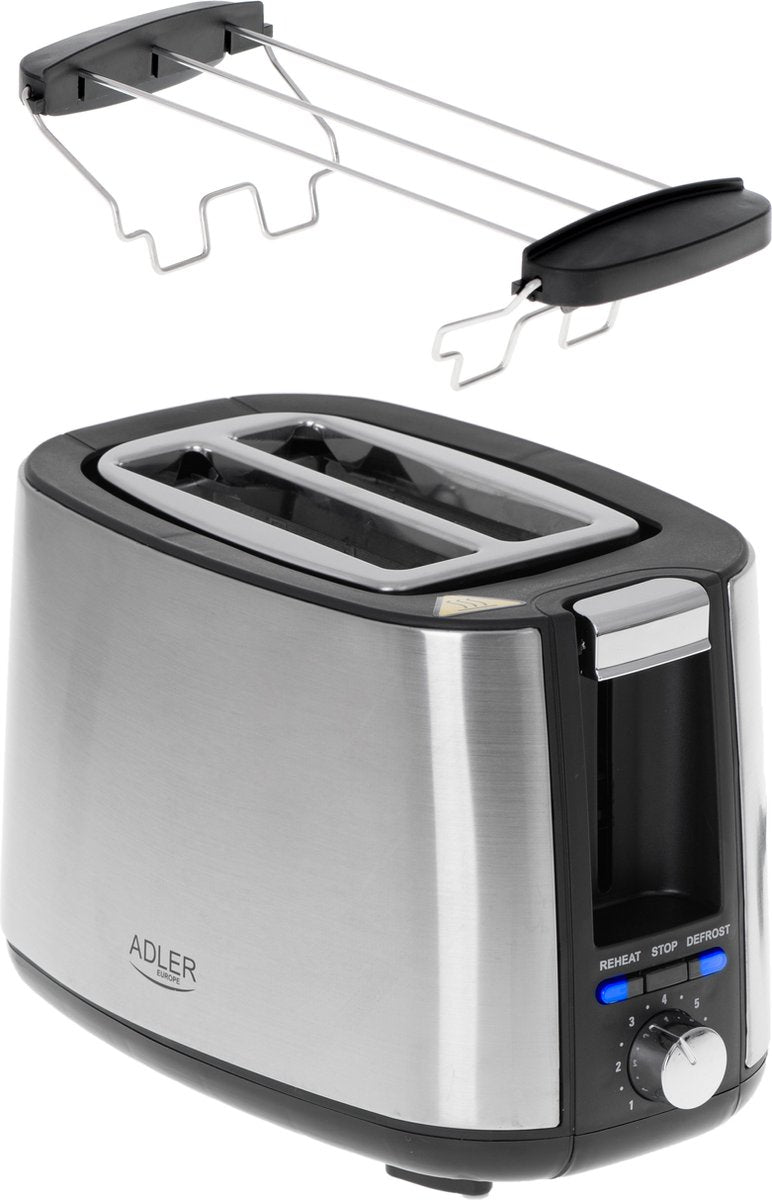 Toaster - 900W - Stainless steel