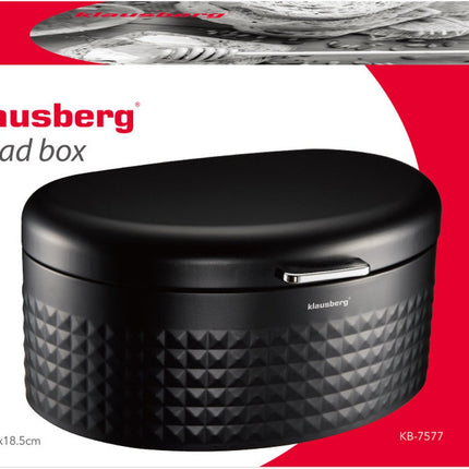 Klausberg 7577 - Brotkasten schwarz - oval