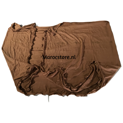 Jersey Hijab Schal mit Steinchen und Satinlinie