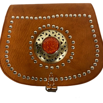 Marokkanische Ledertasche Nieten