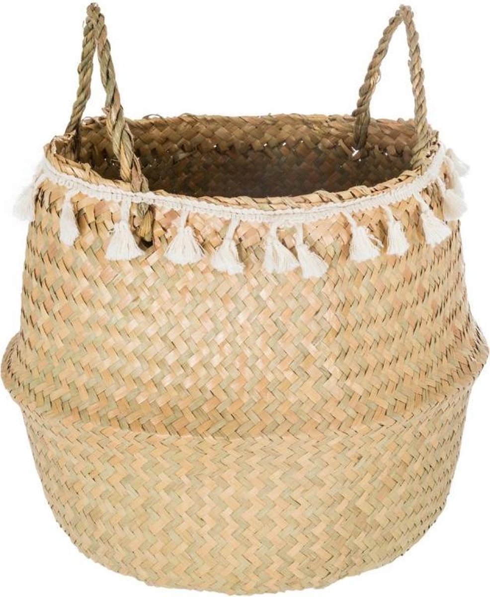 Storage Basket / Belly Basket Seagrass - Sand-colored Ø31 cm