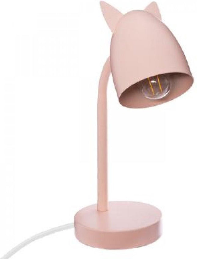Schreibtischlampe mit Ohren - 18 x 12,5 x 31 cm - Rosa