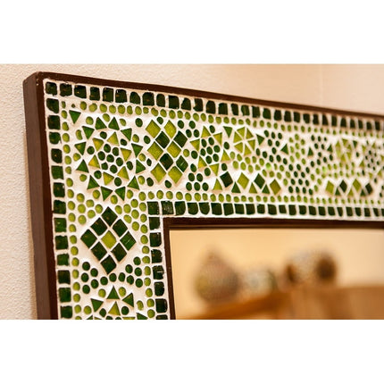 Orientalischer Spiegel grün mit Mosaikrahmen