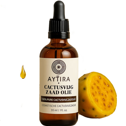 AYTIRA Kaktusfeigenkernöl – 100 % rein, biologisch & kaltgepresst | Luxuriöse Anti-Aging-Hautpflege
