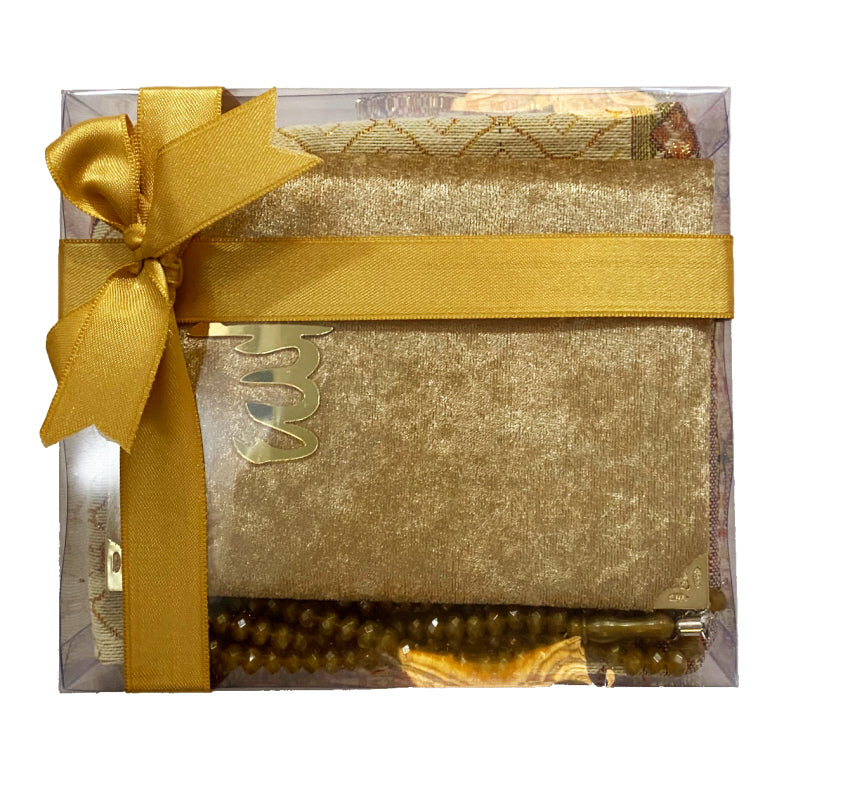 Cadeaupakket gebedskleed, tasbieh en boekje – islamitische cadeauset – foto 6