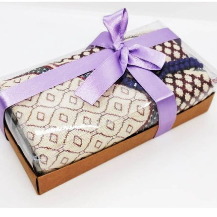 Gebetsteppich + Tasbeeh Geschenkbox Lila