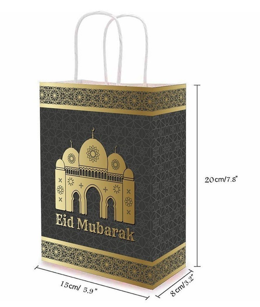 Sac Cadeau Aïd Moubarak Noir/Or