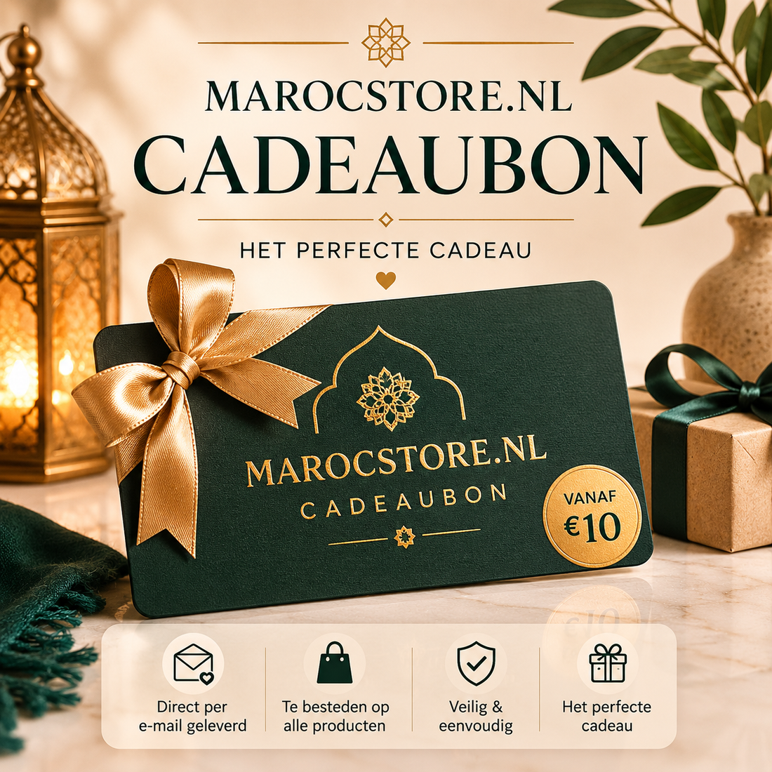 Marocstore.nl cadeaubon – digitaal cadeau, per e-mail verstuurd