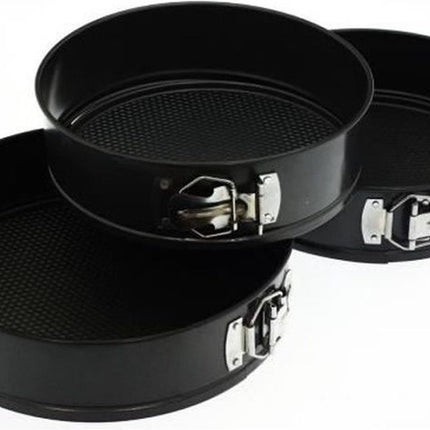 Kuchenform - Backform - Tortenform - Springform - 3-teilig - Rund 22, 24 und 26 cm, Antihaftbeschichtung
