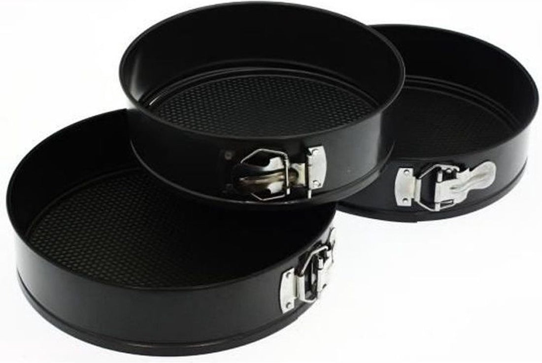 Secret de Gourmet springvormen 3-delig – rond 22, 24 en 26 cm, zwart – foto 2