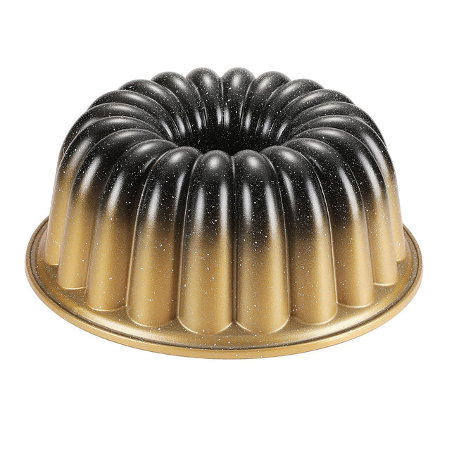 Pro Cast Original Bundt Backform - Kuchenform mit Antihaftbeschichtung - 24 cm - Gold