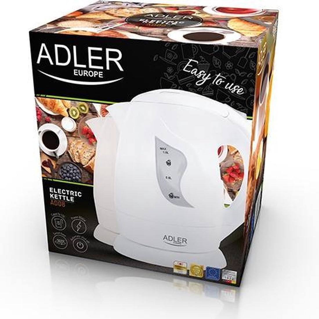 Adler AD 08 B - Bouilloire de camping - Crème