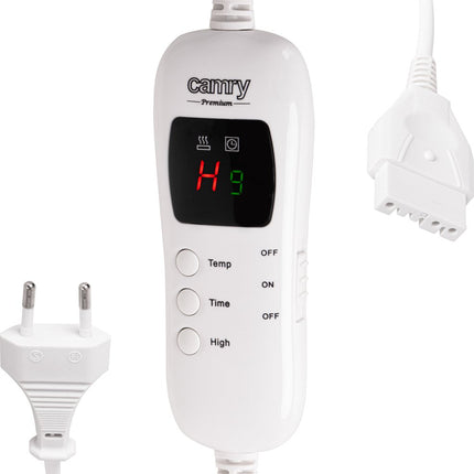 Camry 7434 - Elektrische Heizdecke mit Timer ( superweich ) 1 Person