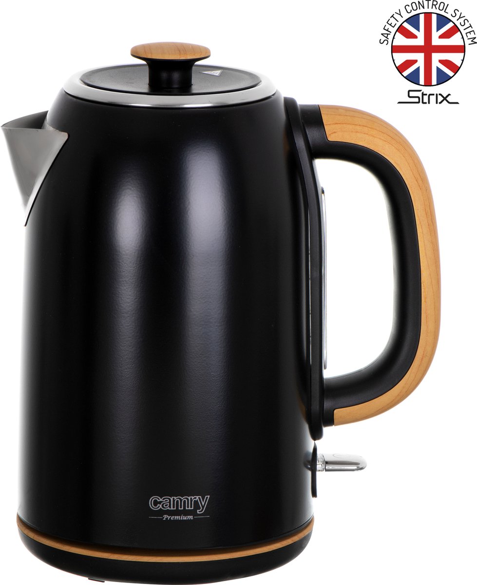 Steel kettle - 1.7 liters - Strix - black