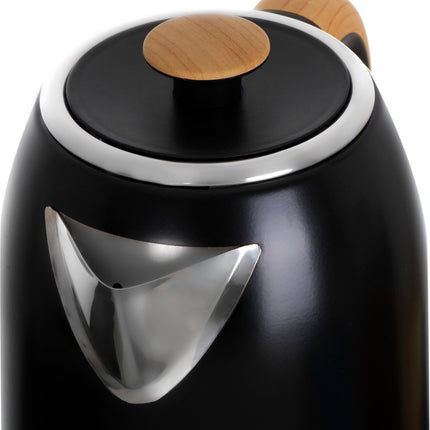 Edelstahl-Wasserkocher - 1,7 Liter - Strix - schwarz