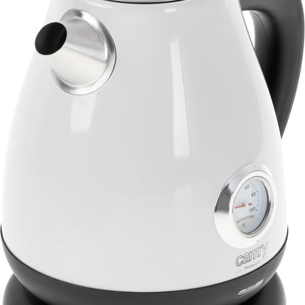 Elektrischer Wasserkocher mit Thermometer – 1,7 Liter – WEISS