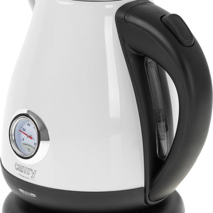 Elektrischer Wasserkocher mit Thermometer – 1,7 Liter – WEISS