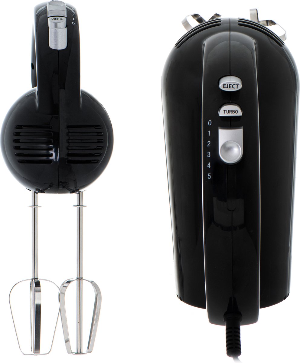 Camry CR 4218 handmixer zwart, 300 W – 5 snelheden, turbo en deeghaken – foto 6