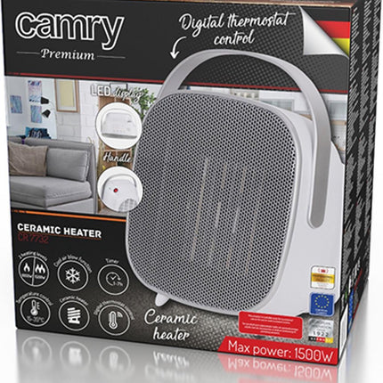 Camry CR 7732 - Keramikheizlüfter mit LED