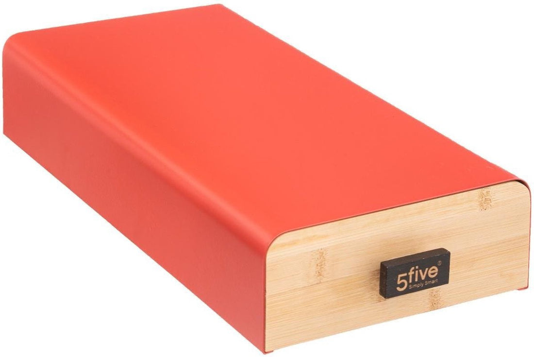 Capsule holder - dispenser drawer bamboo wood/metal 30 capsules