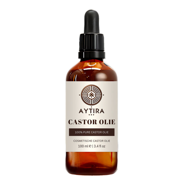 Aytira 100% reines Rizinusöl – Kaltgepresstes kosmetisches Rizinusöl für Haut, Haare und Wimpern