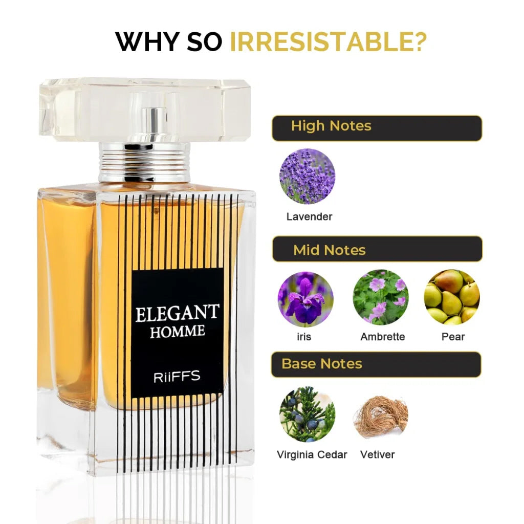 Riiffs Elegant Homme by Riiffs - Eau De Parfum Spray 100 ml - for men