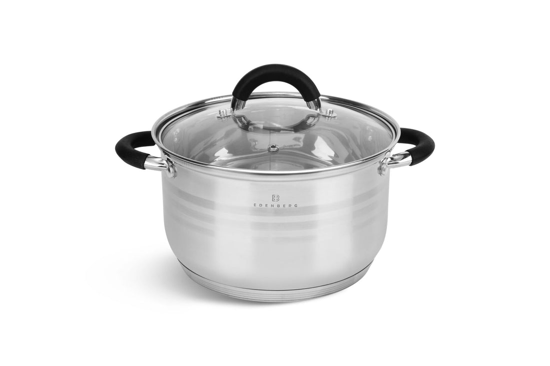 Edënbërg Classic Line - Luxury Cookware Set - Stainless Steel - 6-piece - Sandwich Bottom