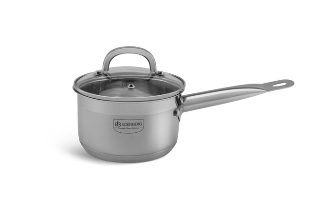 Edënbërg Classic Line - Edelstahlstieltopf - 1,3 Liter - Ø 14 cm