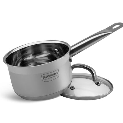 Edënbërg Classic Line - Edelstahlstieltopf - 1,3 Liter - Ø 14 cm