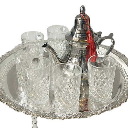 Luxuriöses marokkanisches Teeset - Komplettes marokkanisches Teeservice