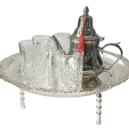 Luxuriöses marokkanisches Teeset - Komplettes marokkanisches Teeservice