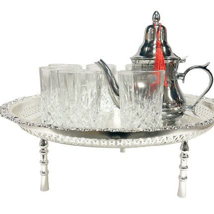 Luxuriöses marokkanisches Teeset - Komplettes marokkanisches Teeservice
