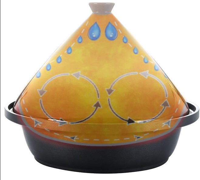 Tajine Ø 30 cm voor inductie en alle kookplaten – aluminium en aardewerk – foto 4