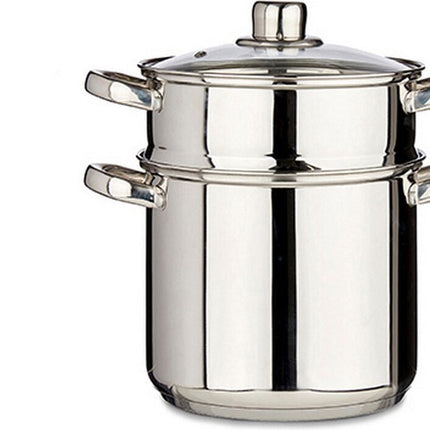 Couscous-Dampfgarer mit Glasdeckel 6 Liter