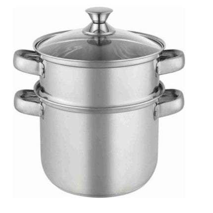 Kadirelli Couscous-Topf mit Deckel - Dampfgarer - 3-teilig
