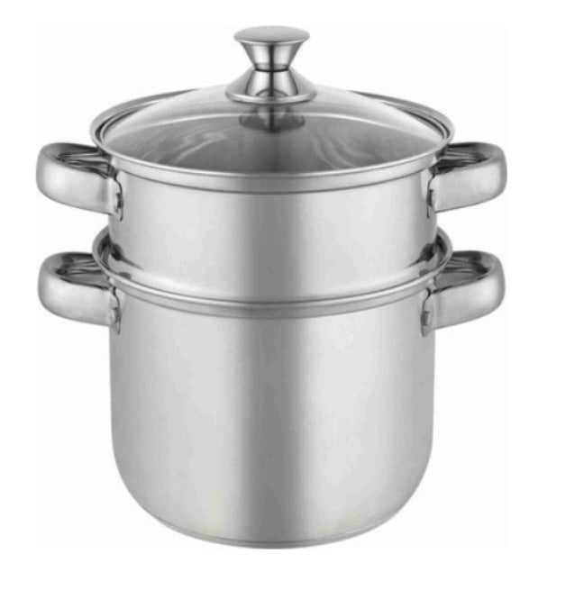 Kadirelli Couscous Pot with Lid - Steamer - 3-Piece