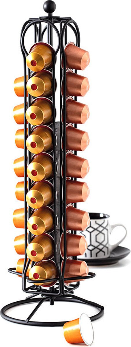 Support de tasses Nespresso rotatif - Noir