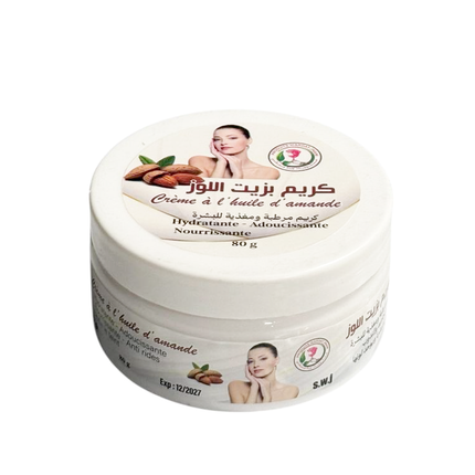 Feuchtigkeitsspendende Mandelölcreme – Nährend & Beruhigend – 80g