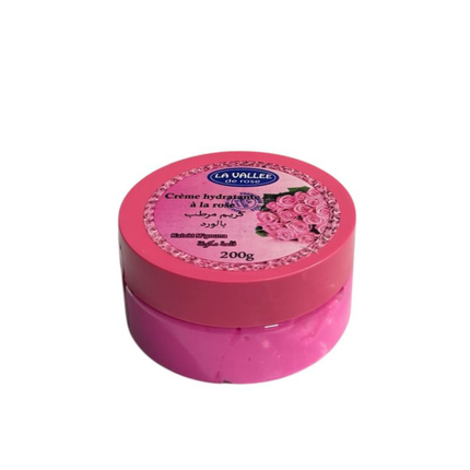 La Vallée Rozencrème – Intensiv Feuchtigkeitsspendende Creme mit Rosenessenz – 200g