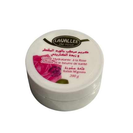 La Vallée Feuchtigkeitsspendende Rosencreme mit Sheabutter – 200g – Für trockene & empfindliche Haut