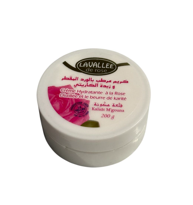 La Vallée Feuchtigkeitsspendende Rosencreme mit Sheabutter – 200g – Für trockene & empfindliche Haut