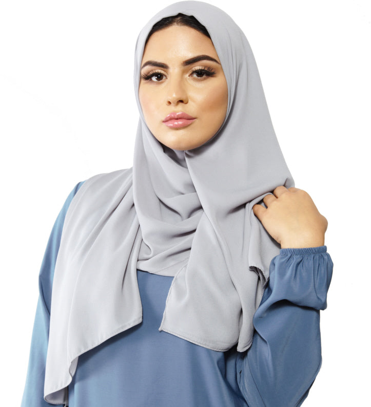 Premium crêpe sjaal – hoofddoek van zachte crêpe, 180 x 70 cm, 17 kleuren – foto 4