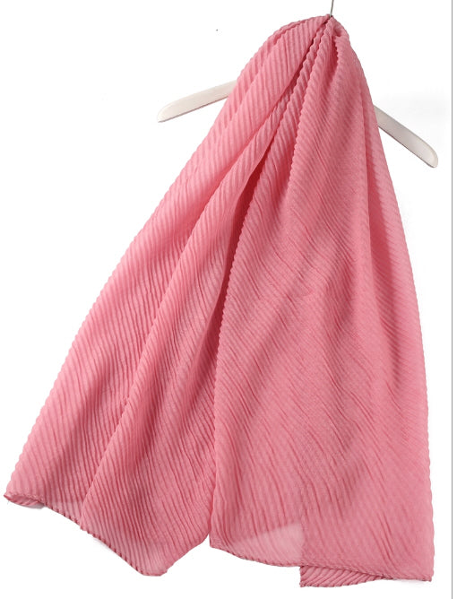 CRINKLE PLAIN scarf
