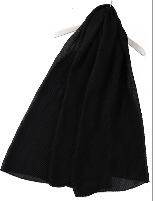 CRINKLE PLAIN scarf