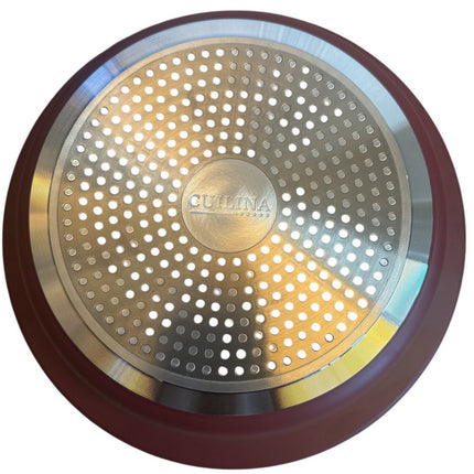 Tajine 30 cm – Handgemachtes Steingut & Aluminium – Traditionell Marokkanisch – Rot/Bunt