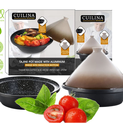 Tajine Ø 30 cm geeignet für alle Herdarten, auch Induktion